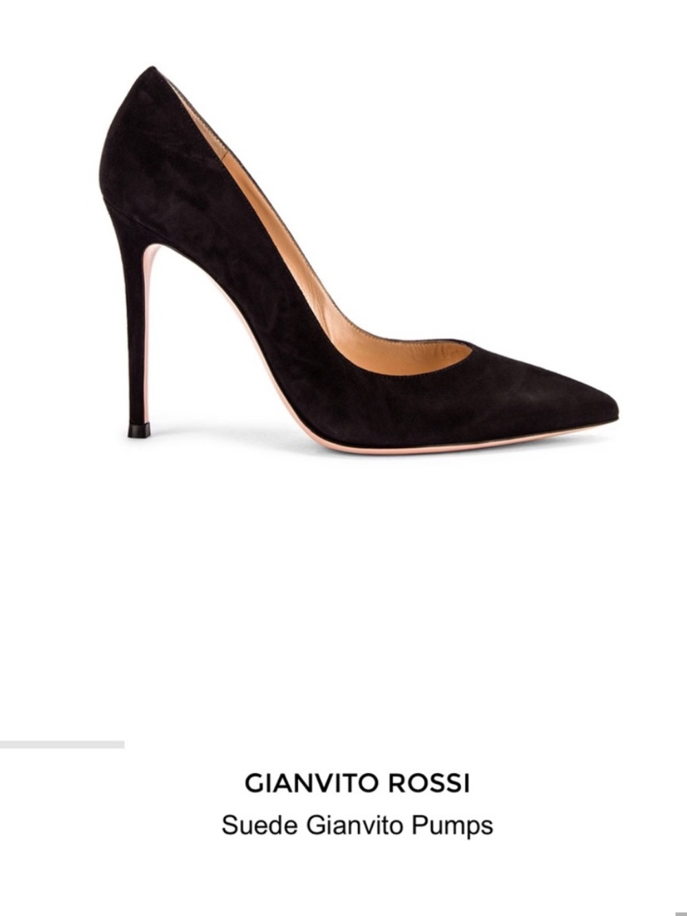 Gianvito Rossi Suede Gianvito Pumps In Black Size 34